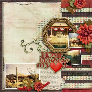 Home is Where My Heart Is - layout by Connie (template: Strip It #1 by Heartstrings Scrap Art)