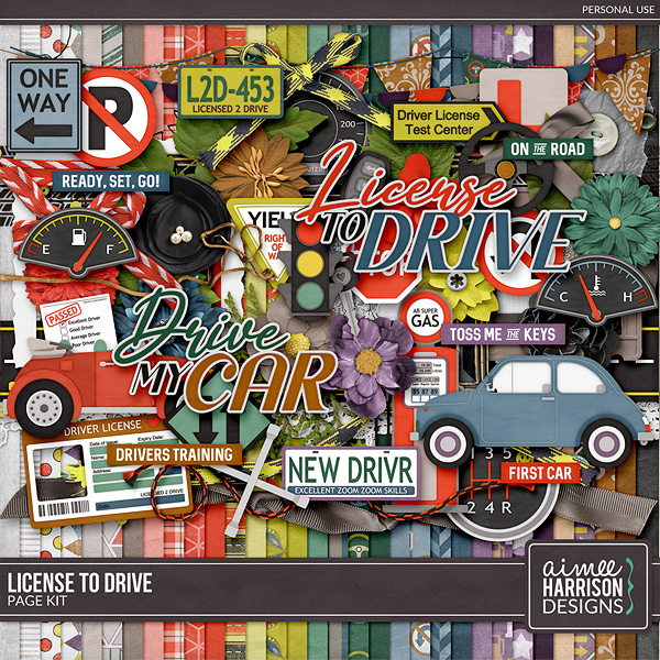 On the Road Again Page Kit by Aimee Harrison